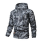 Heren camouflage jas met capuchon en meerdere zakken