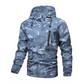 Heren camouflage jas met capuchon en meerdere zakken