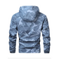 Heren camouflage jas met capuchon en meerdere zakken