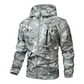 Heren camouflage jas met capuchon en meerdere zakken