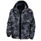 Heren camouflage jas met capuchon en meerdere zakken