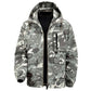 Heren camouflage jas met capuchon en meerdere zakken