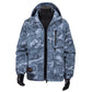 Heren camouflage jas met capuchon en meerdere zakken