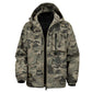 Heren camouflage jas met capuchon en meerdere zakken