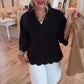Dames Casual Top in Effen Kleur
