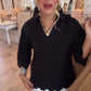 Dames Casual Top in Effen Kleur