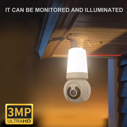 Slimme wifi-beveiligingscamera met licht