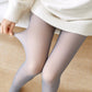 Warme pluche panty met elastische taille