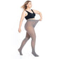 Warme pluche panty met elastische taille