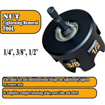 Drill-Ready Nut Tightening & Removal Tool
