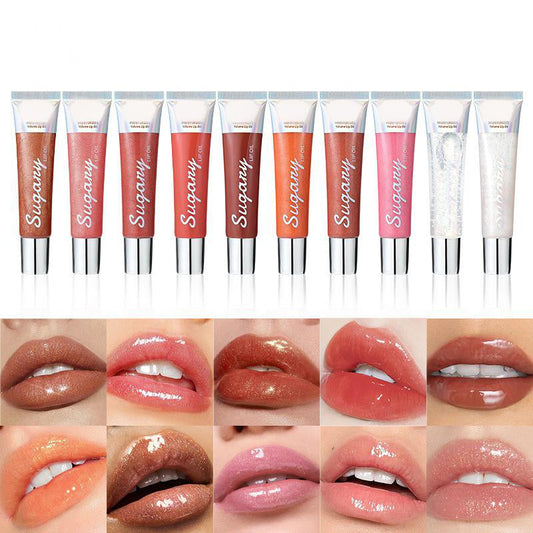 Kristal lipgloss met hydraterende glans