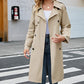 Dames Lange Vintage Trenchcoat
