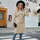 Dames Lange Vintage Trenchcoat