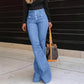 Flared Jeans met Hoge Taille voor Dames