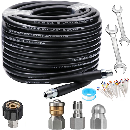 🛠️5800PSI rioolreinigingsset voor hogedrukreinige🌊