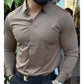 👔Heren Slim Fit Casual Overhemd in Effen Kleur🛍️