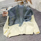 🧥Women’s Stylish Patchwork Long Sleeve Jacket🛍️