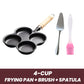 🍳4-kops Gietijzeren Antiaanbak Ei Bakpan🔥