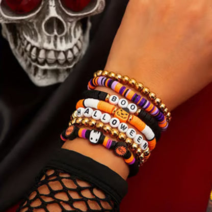 🎃7-delige Halloween kralen armbanden set✨