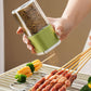 Doseerbare kruiden dispenser met drukknop en dubbele opening