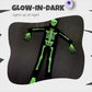 Oplichtend skeletkostuum voor Halloween