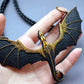 ✨Zwarte vliegende drakenketting met vleugels🛍️