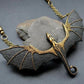 ✨Zwarte vliegende drakenketting met vleugels🛍️