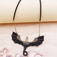 ✨Zwarte vliegende drakenketting met vleugels🛍️