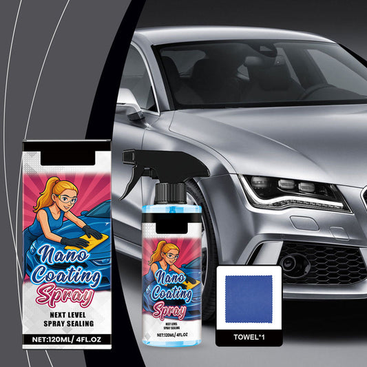 🚗Effectieve polijstspray voor auto met doek💧