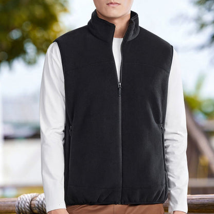 🧥 Heren Bodywarmer met Opstaande Kraag en Volledige Rits✨