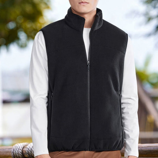 🧥 Heren Bodywarmer met Opstaande Kraag en Volledige Rits✨
