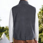 🧥 Heren Bodywarmer met Opstaande Kraag en Volledige Rits✨