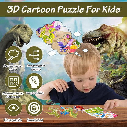 🔥Hete verkoop 49% korting🧩2025 Educatieve 3D Cartoon Puzzel
