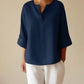 👚Dames 3/4-Mouw V-Hals Pullover Top✨