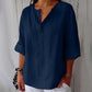 👚Dames 3/4-Mouw V-Hals Pullover Top✨