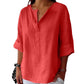 👚Dames 3/4-Mouw V-Hals Pullover Top✨
