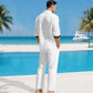 👔 Heren Casual Losvallend Overhemd & Broek 2-delige Set🛍️