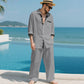 👔 Heren Casual Losvallend Overhemd & Broek 2-delige Set🛍️