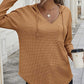 🧥V-Hals Lange Mouw Effen Kleur Hoodie🛍️