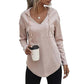 🧥V-Hals Lange Mouw Effen Kleur Hoodie🛍️