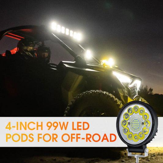 🚙4-inch 99W LED-pod voor offroad✨