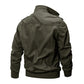 🌸 Up tot 50% korting🔥Heren militaire jas met opstaande kraag en rits