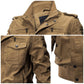 🌸 Up tot 50% korting🔥Heren militaire jas met opstaande kraag en rits