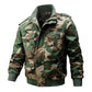 🌸 Up tot 50% korting🔥Heren militaire jas met opstaande kraag en rits