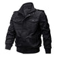 🌸 Up tot 50% korting🔥Heren militaire jas met opstaande kraag en rits