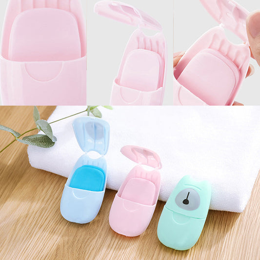 🧴Disposable Portable Travel Paper Soap  Sheets✨