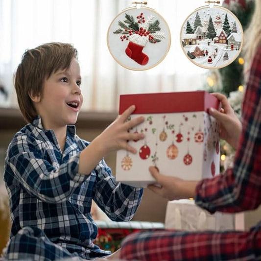 🎅Kerstopwarming - 55% korting🎅Kerst borduurpakket