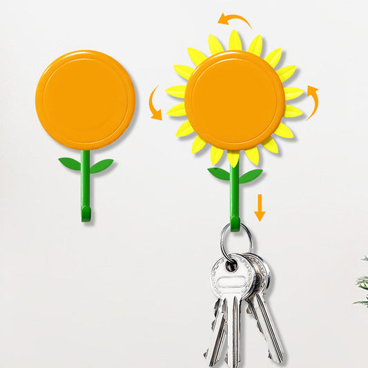 🌻Creatieve Lachende Zonnebloem Wandhaak✨