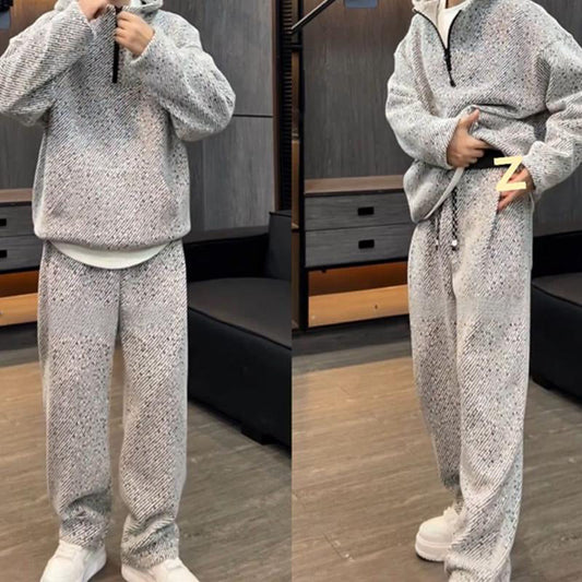 👕👖Stijlvolle set van hoodie en wijde broek voor heren✨
