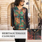 🌸Retro-Chic Oosters Geborduurd Bloemenvest👕